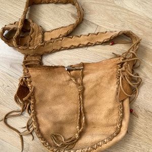 HANDMADE LEATHER CROSS-BODY BAG